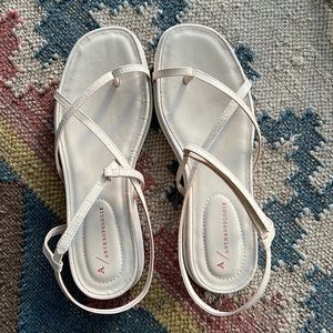 Anthropologie White Sandals size 8 US